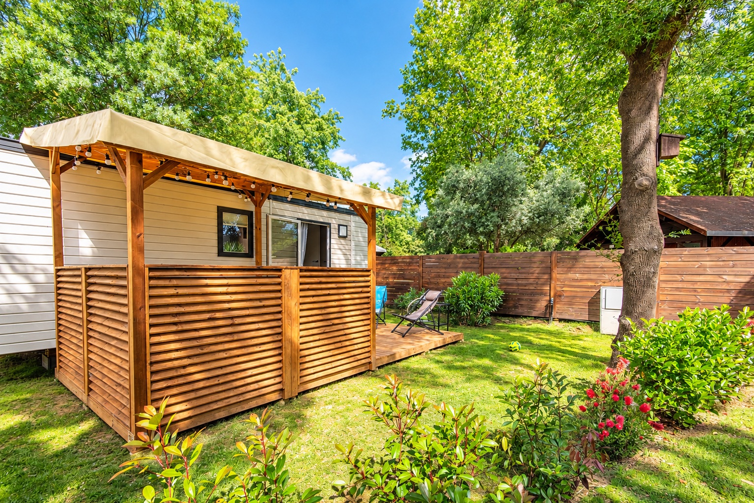 Mobil-home Cosy Garden – jardin